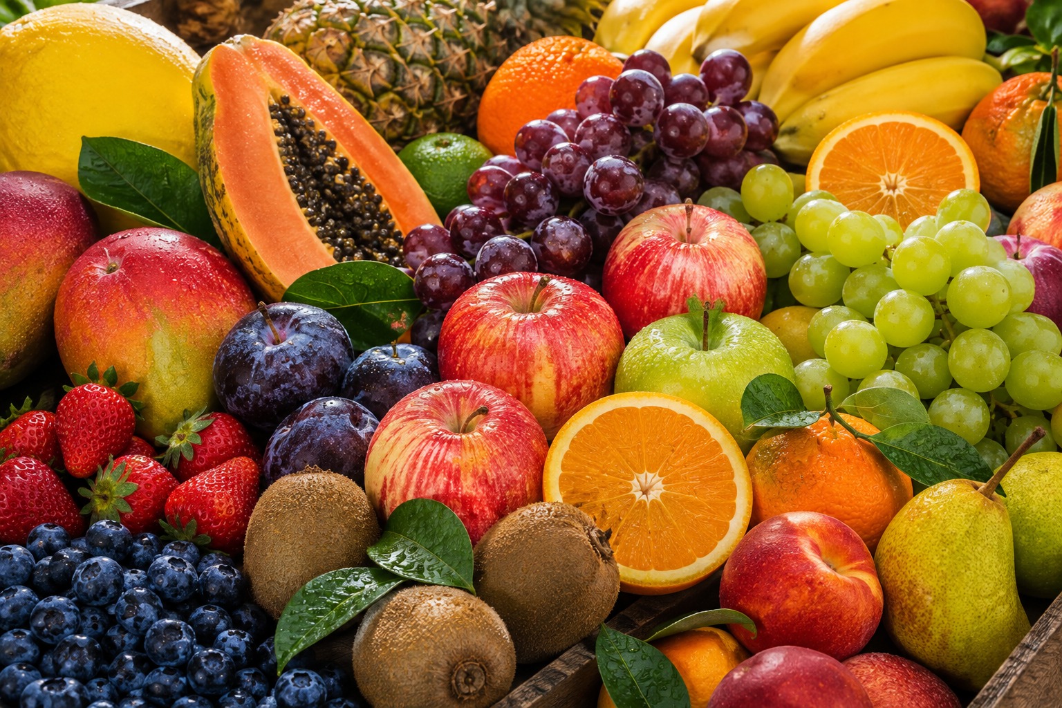 Frutas frescas de qualidade premium